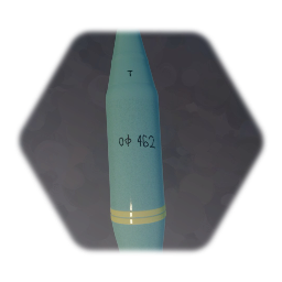 OF-462 122mm Soviet Projectile - Clean