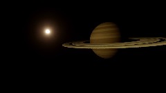 Interstellar Saturn Scene