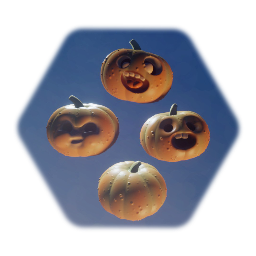 Pumpkins with Faces