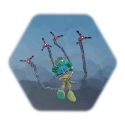 Golden Hexagon doing a Kazotsky Kick Dance