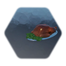 Turkey on a silver tray