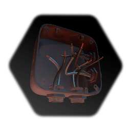 Rusty 2 Line Right Elbow Electric Junction Box