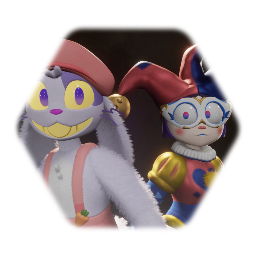 Earthson-Verse Pomni, Jax, and Zooble