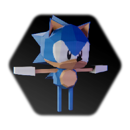 Sonic R low-poly model but finished