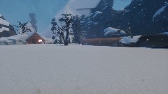 Invisible man: Footsteps in the snow