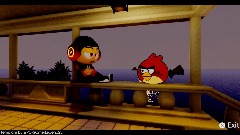 Red chilling on the bridge with Pierre but there’s a twist