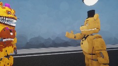 Withered Freddy vs Nightmare fredbear Part 1