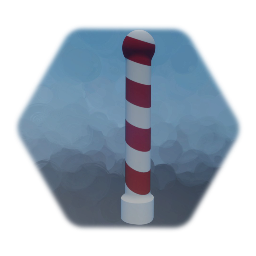 bollard - Poller - weiß rot