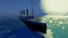 Titanic on the sea