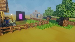 Minecraft:Steve in the house.