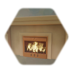 Fireplace - Crowned White Wood
