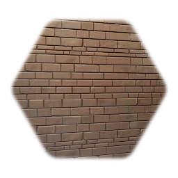 Painterly brick wall