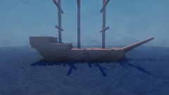 Ship template with moving water (low thermo)