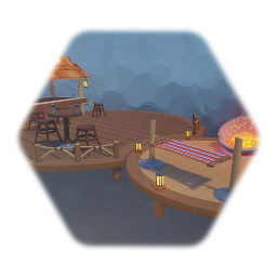 Bar à cocktails sur plage