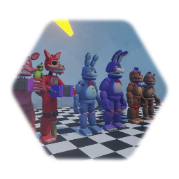 Fnaf 6 robots half