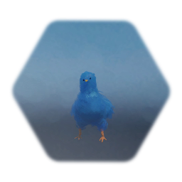 Blue Fluffy Chicken