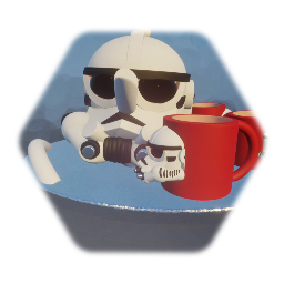 STAR WARS STORM trooper  Tea pot and mugs mk2