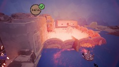 Temple of awkward parkour with fire