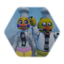 Toy chica from fnaf 2 reboot