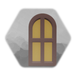 2-block window (arch + square) - double sided options.