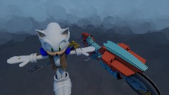 My Sonic oc (Color him Red his arms r blue and his Shoes purple