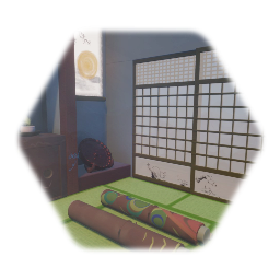 isometric asset Japanese style room　和室