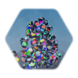 Dynamic object clusters with emitted stickers