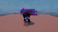 Cat breaking down  lego