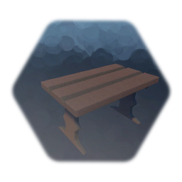 Table long dark wood