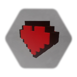 3D Pixel Heart (Animated)