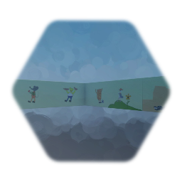 Remix of Backrooms Level fun Cartoon characters