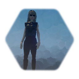 Realistic girl with shades