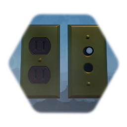 Antique Switch and Wall Outlet
