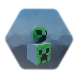 Creeper Face Texture (sticker mode)