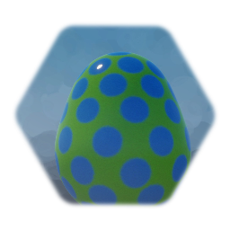 Green & Blue Spotted Egg