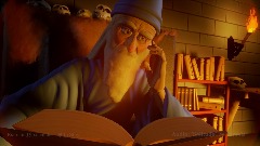 A Wizard Studying