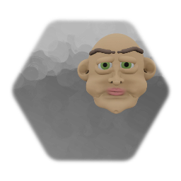 Old Bald Man Face