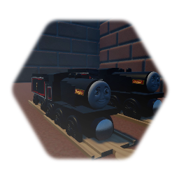 Wooden railway Donald and Douglas