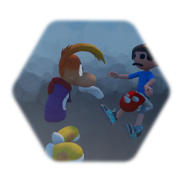 Rayman Accidentally Punches Kayden