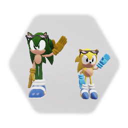 Joyrje and hedgehog gamer Chromatic