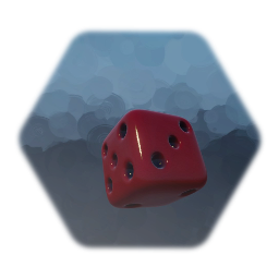 Blood-Red Regular Die - 6-Sided