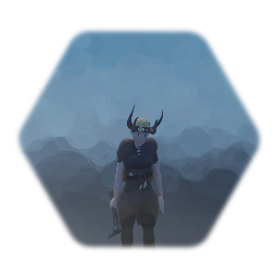 Viking warrior\leader with crown