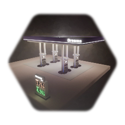 Simple Modern Gas Station (Background)