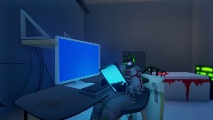 研究施設に居るギリアスをひたすら眺めるだけ