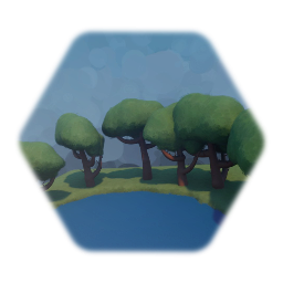Small forest pond
