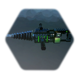 Futuristic Powerdrill with animations and effects