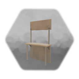 Wooden homemade stall