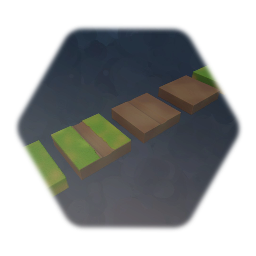 dirt and grass blocks