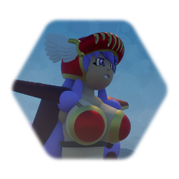 戦士型の女の子パペット