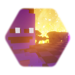 Purple guy challenges you